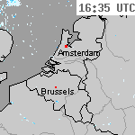 Radarbeelden van Nederland 18:05 UTC