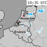 Radarbeelden van Nederland 20:05 UTC