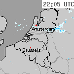 Radarbeelden van Nederland 23:35 UTC