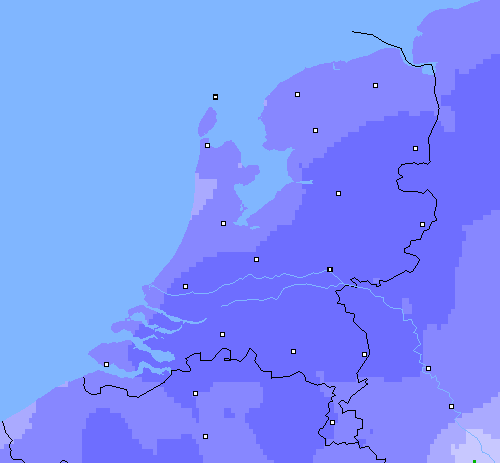 Neerslag (24 uur) Nederland