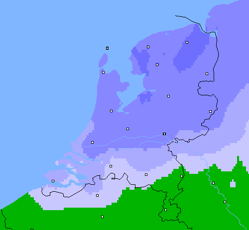 Neerslag (24 uur) Nederland