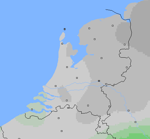 Bewolking Nederland
