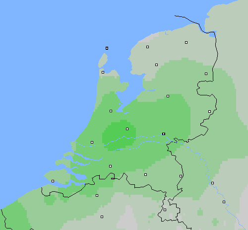 Bewolking Nederland
